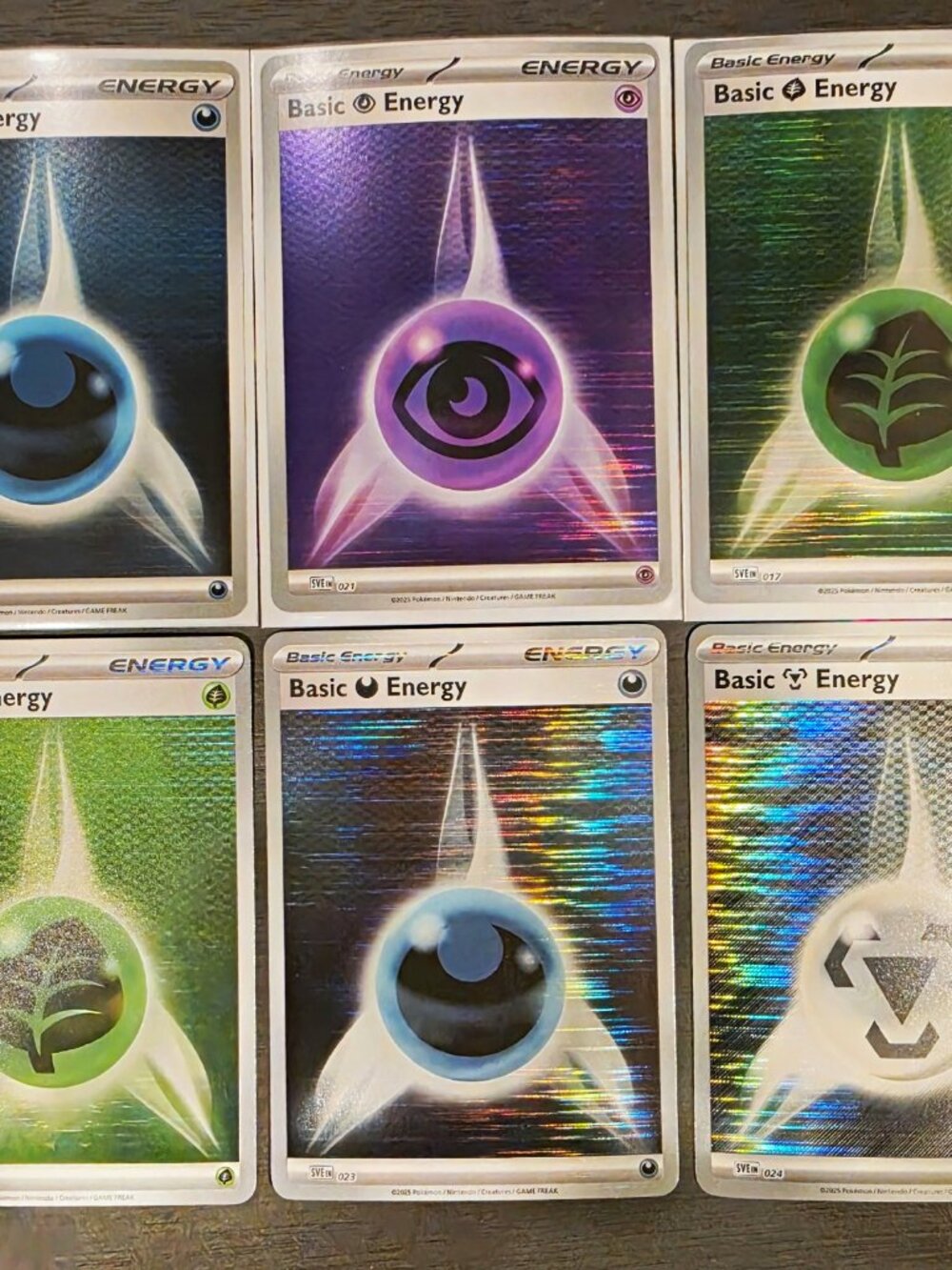 Nintendo Pokemon TCG Scarlet & Violet Energy 6-Card Holo Lot English Koraidon